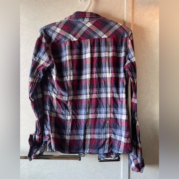 #142- TNA-Aritzia brand classic fit plaid button down - Picture 2 of 3